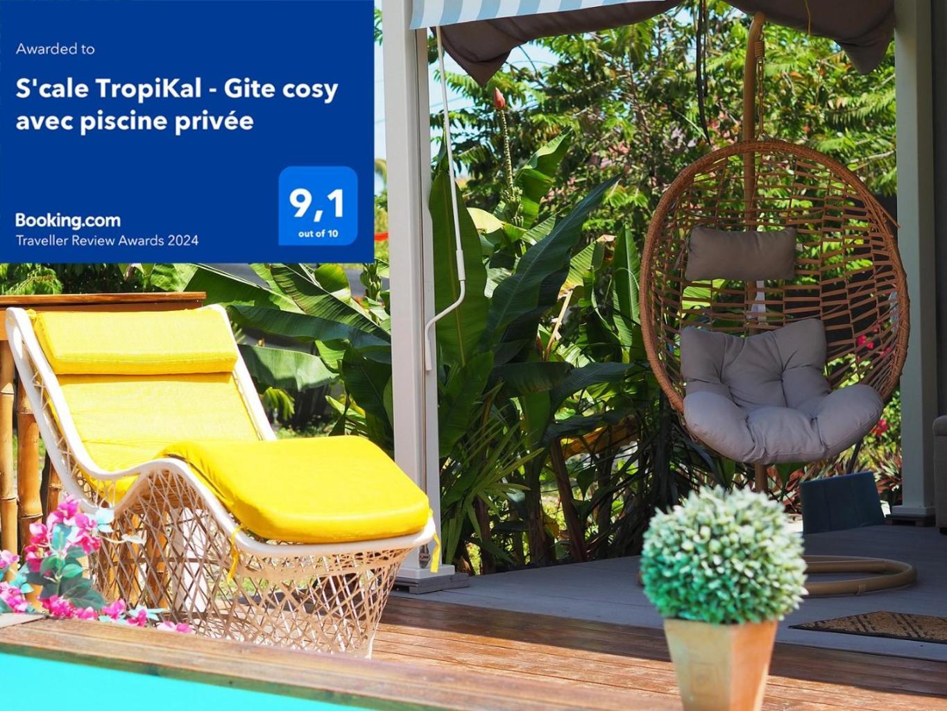 S'Cale Tropikal - Gite Cosy Avec Piscine Privee Petit-Canal Exterior foto